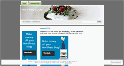 Desktop Screenshot of highendfood.wordpress.com