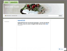 Tablet Screenshot of highendfood.wordpress.com