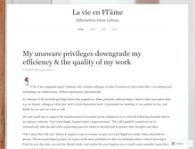 Tablet Screenshot of enflame.wordpress.com