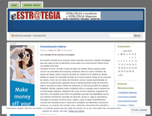 Tablet Screenshot of estrategiamagazine.wordpress.com
