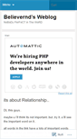 Mobile Screenshot of believernd.wordpress.com