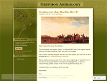 Tablet Screenshot of gryphonastrology.wordpress.com