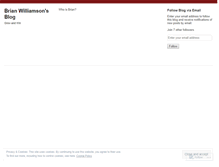 Tablet Screenshot of bmwilliamson.wordpress.com
