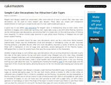 Tablet Screenshot of cakemasters.wordpress.com