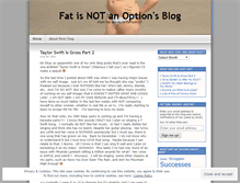 Tablet Screenshot of fatisnotanoption.wordpress.com