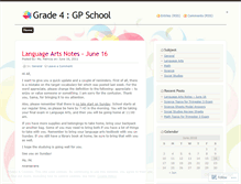 Tablet Screenshot of grade4gps.wordpress.com