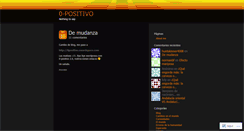Desktop Screenshot of 0positivo.wordpress.com