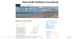 Desktop Screenshot of hirondelleholidaysguestbook.wordpress.com