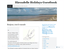 Tablet Screenshot of hirondelleholidaysguestbook.wordpress.com