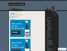 Tablet Screenshot of cristane.wordpress.com