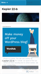 Mobile Screenshot of planetkepler22b.wordpress.com