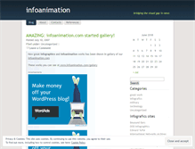 Tablet Screenshot of infoanimation.wordpress.com