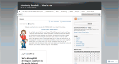 Desktop Screenshot of baseballmomsrule.wordpress.com