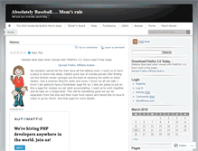 Tablet Screenshot of baseballmomsrule.wordpress.com