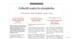 Desktop Screenshot of contrelaxenophobie.wordpress.com