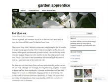 Tablet Screenshot of gardenapprentice.wordpress.com