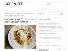 Tablet Screenshot of greenfed.wordpress.com