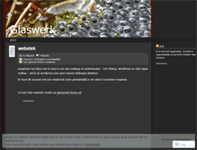 Tablet Screenshot of glaswerk.wordpress.com