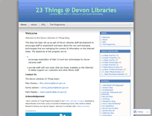 Tablet Screenshot of devlibs23things.wordpress.com