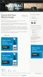 Mobile Screenshot of neutralgetsyounowhere.wordpress.com