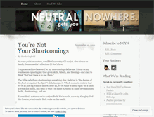 Tablet Screenshot of neutralgetsyounowhere.wordpress.com