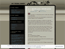 Tablet Screenshot of mytribalwars.wordpress.com