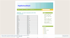 Desktop Screenshot of highschoolhack.wordpress.com