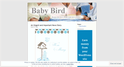 Desktop Screenshot of newlittlebird.wordpress.com