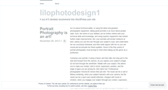 Desktop Screenshot of lilophotodesign1.wordpress.com