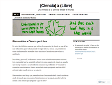 Tablet Screenshot of cienciaxlibre.wordpress.com