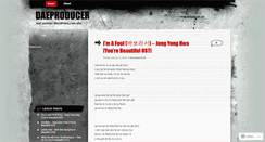 Desktop Screenshot of daeproducer.wordpress.com