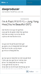 Mobile Screenshot of daeproducer.wordpress.com