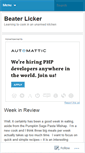 Mobile Screenshot of beaterlicker.wordpress.com