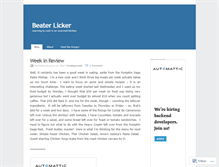 Tablet Screenshot of beaterlicker.wordpress.com