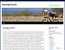 Tablet Screenshot of chasingchrissie.wordpress.com