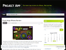 Tablet Screenshot of projectapp.wordpress.com
