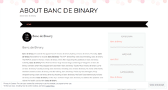 Desktop Screenshot of blogs.aboutbancdebinary.wordpress.com