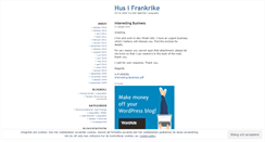 Desktop Screenshot of husifrankrike.wordpress.com