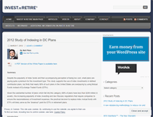 Tablet Screenshot of investnretire.wordpress.com
