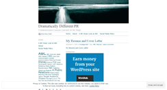 Desktop Screenshot of dramaticallydifferentpublicrelations.wordpress.com