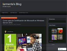 Tablet Screenshot of iarmenta.wordpress.com