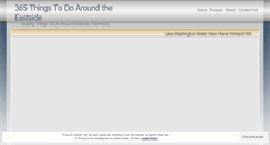 Desktop Screenshot of 365thingstodoeastside.wordpress.com