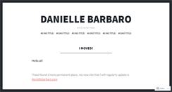 Desktop Screenshot of daniellebarbaro.wordpress.com