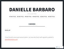 Tablet Screenshot of daniellebarbaro.wordpress.com