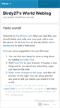 Mobile Screenshot of birdysworld.wordpress.com