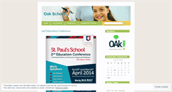 Desktop Screenshot of oakschool.wordpress.com