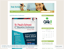 Tablet Screenshot of oakschool.wordpress.com