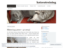 Tablet Screenshot of katzentraining.wordpress.com