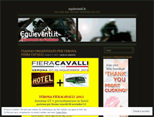 Tablet Screenshot of equieventi.wordpress.com