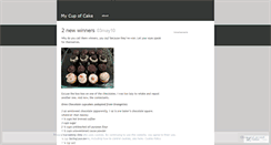 Desktop Screenshot of mycupofcake.wordpress.com